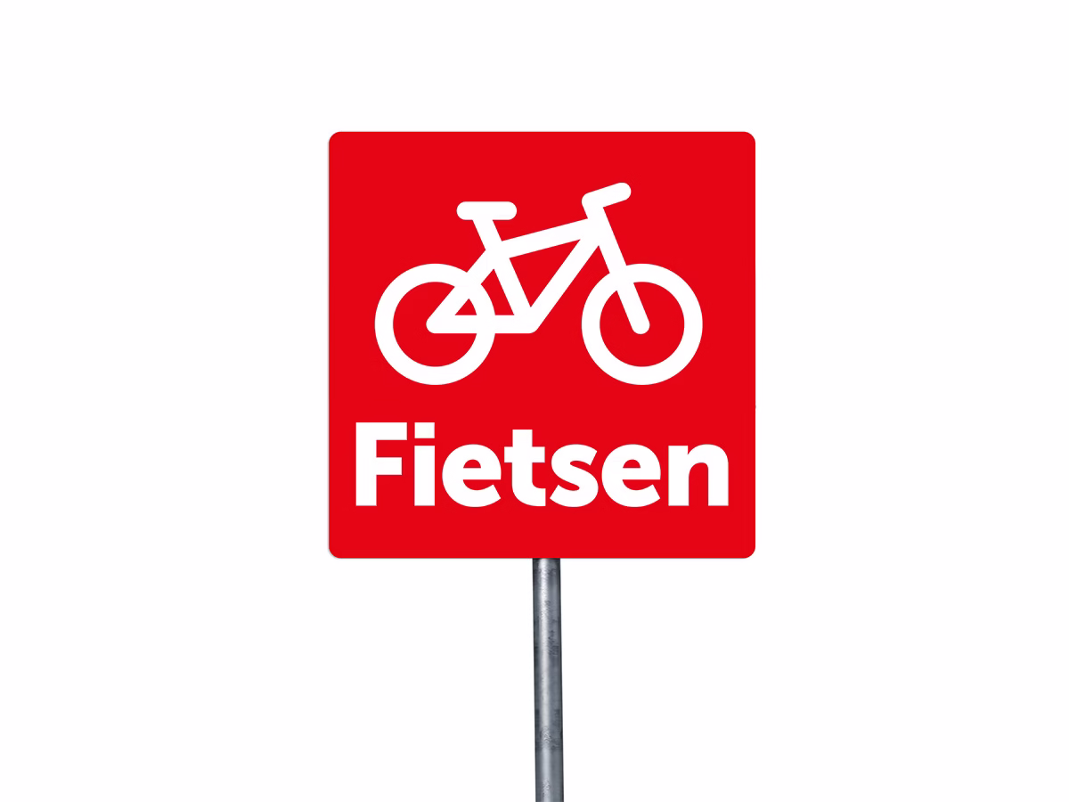 Fietsen bord in 9 kleuren