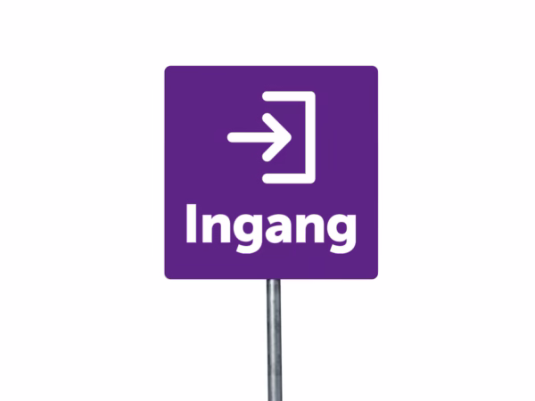Ingang bord in 9 kleuren