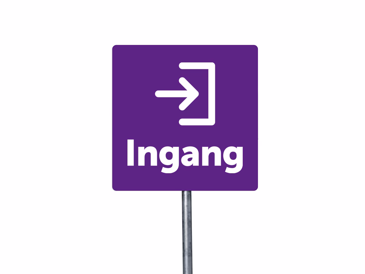 Ingang bord in 9 kleuren