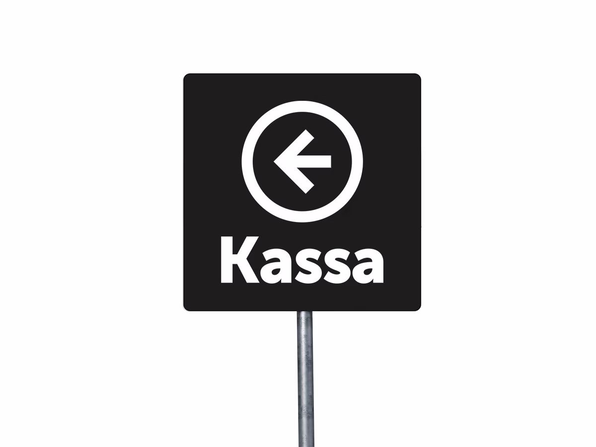 Kassa links bord in 9 kleuren