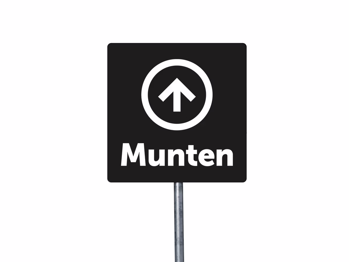 Munten omhoog bord in 9 kleuren