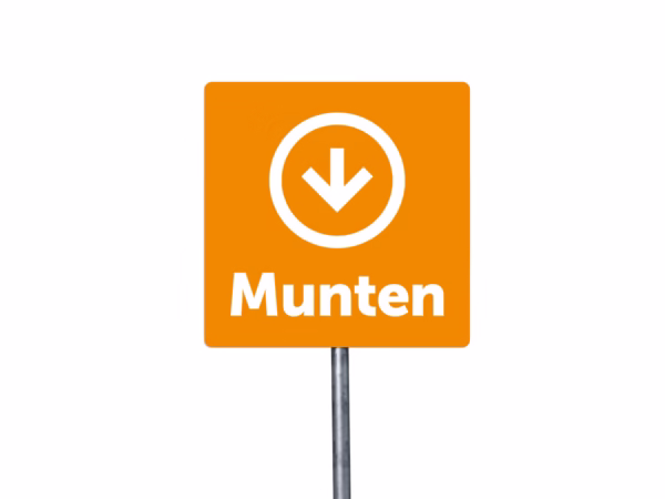 Munten omlaag bord in 9 kleuren