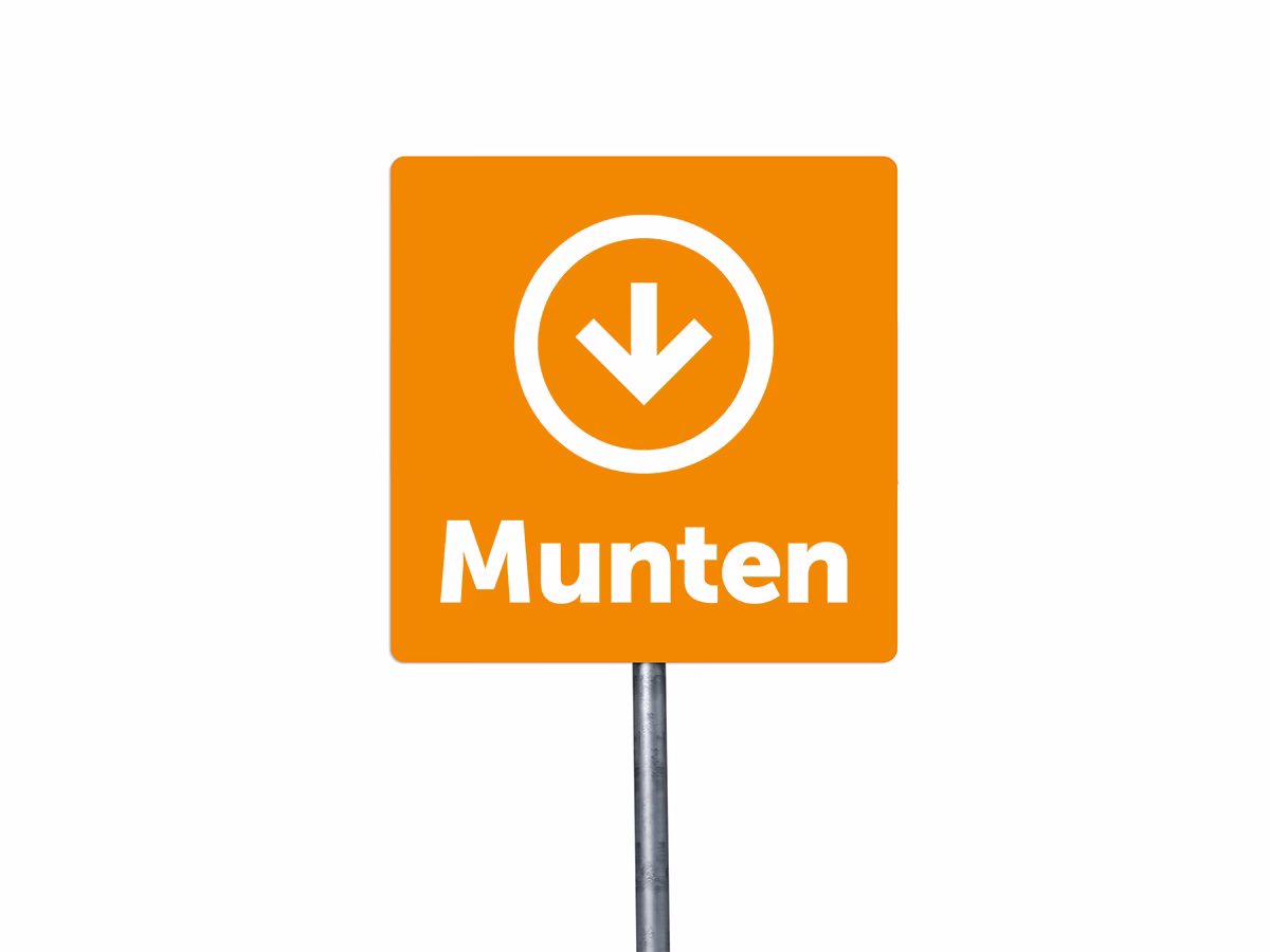 Munten omlaag bord in 9 kleuren
