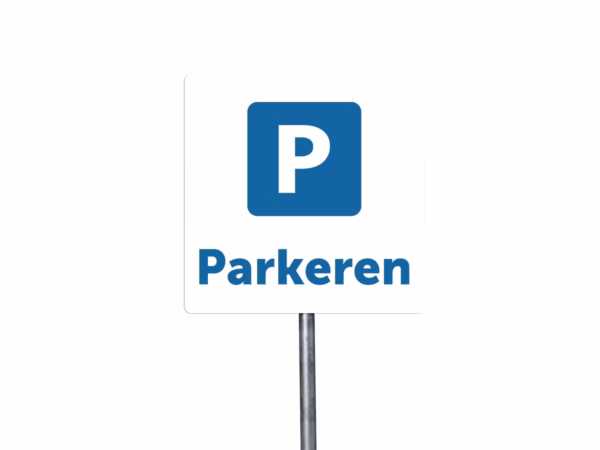 Parkeren bord in 2 kleuren