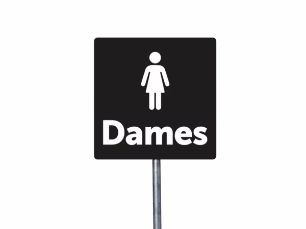 Toilet dames bord in 9 kleuren