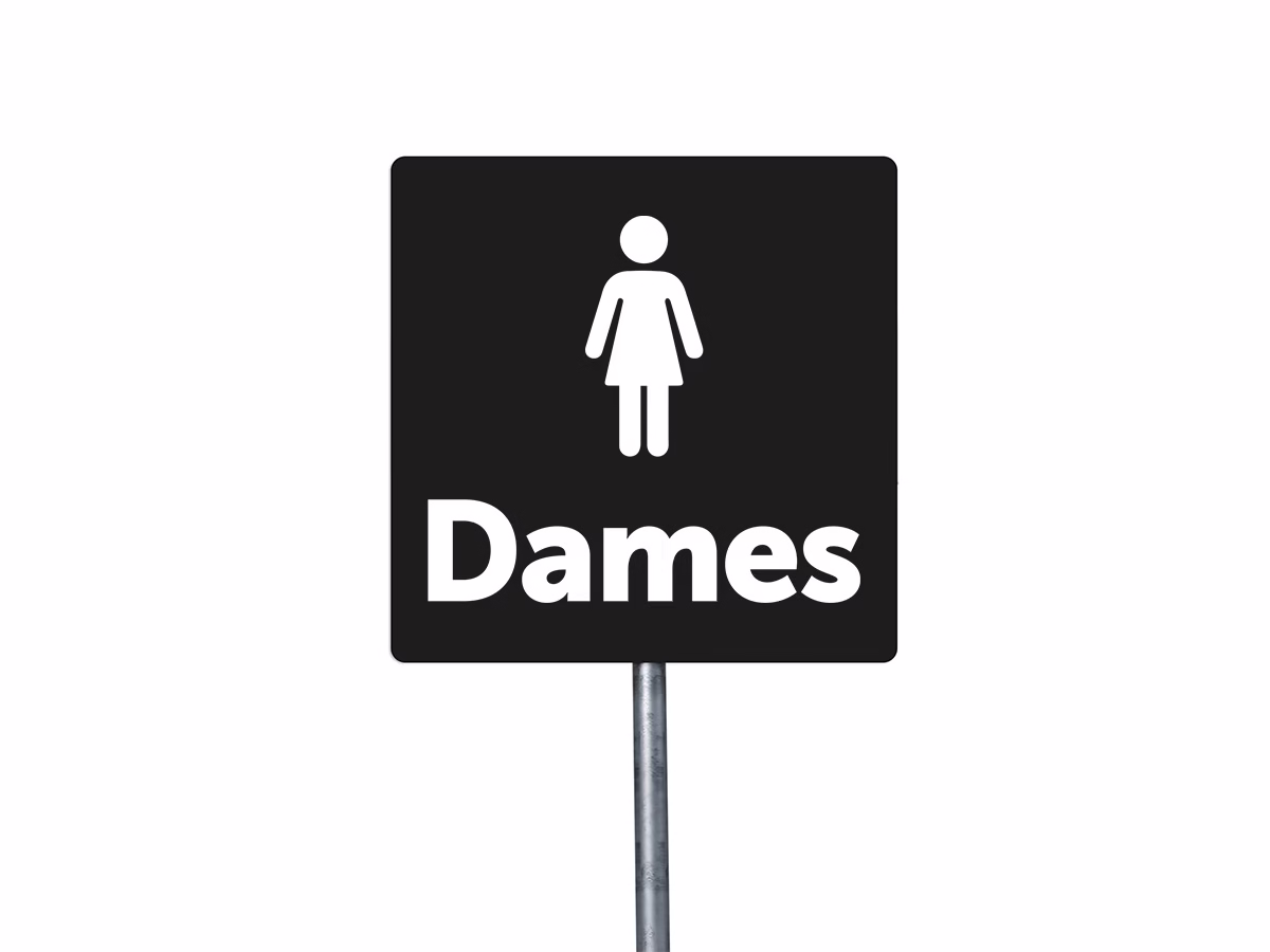 Toilet dames bord in 9 kleuren