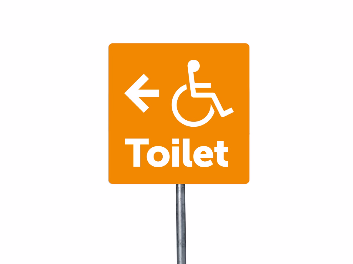Toiletten mindervalide links bord in 9 kleuren