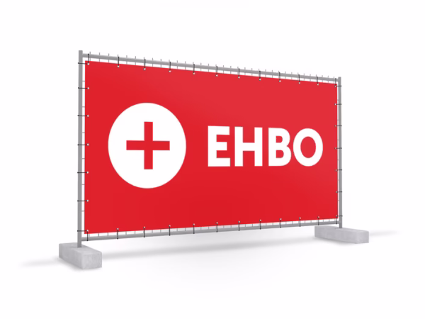 EHBO bouwhekbanner in 2 kleuren