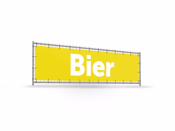 Bier bouwhekbanner verhoging in 9 kleuren