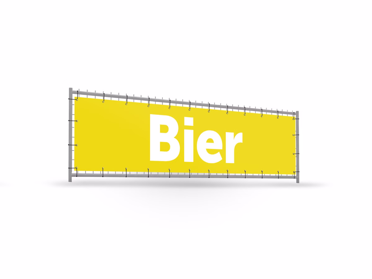 Bier bouwhekbanner verhoging in 9 kleuren
