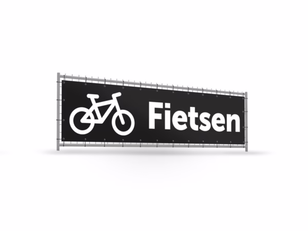 Fietsen bouwhekbanner verhoging in 9 kleuren