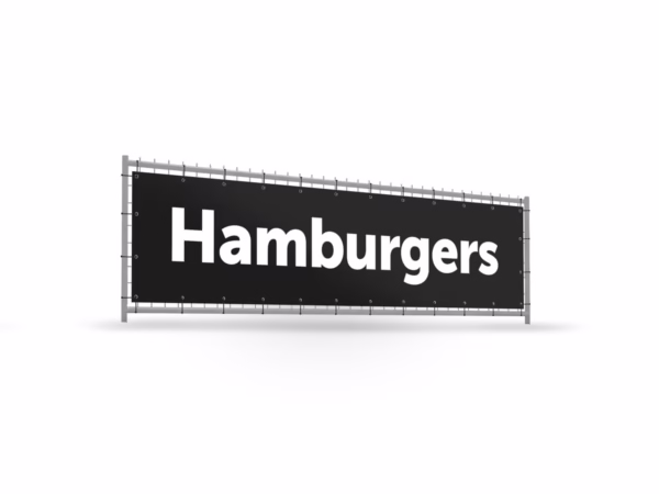 Hamburgers bouwhekbanner verhoging in 9 kleuren
