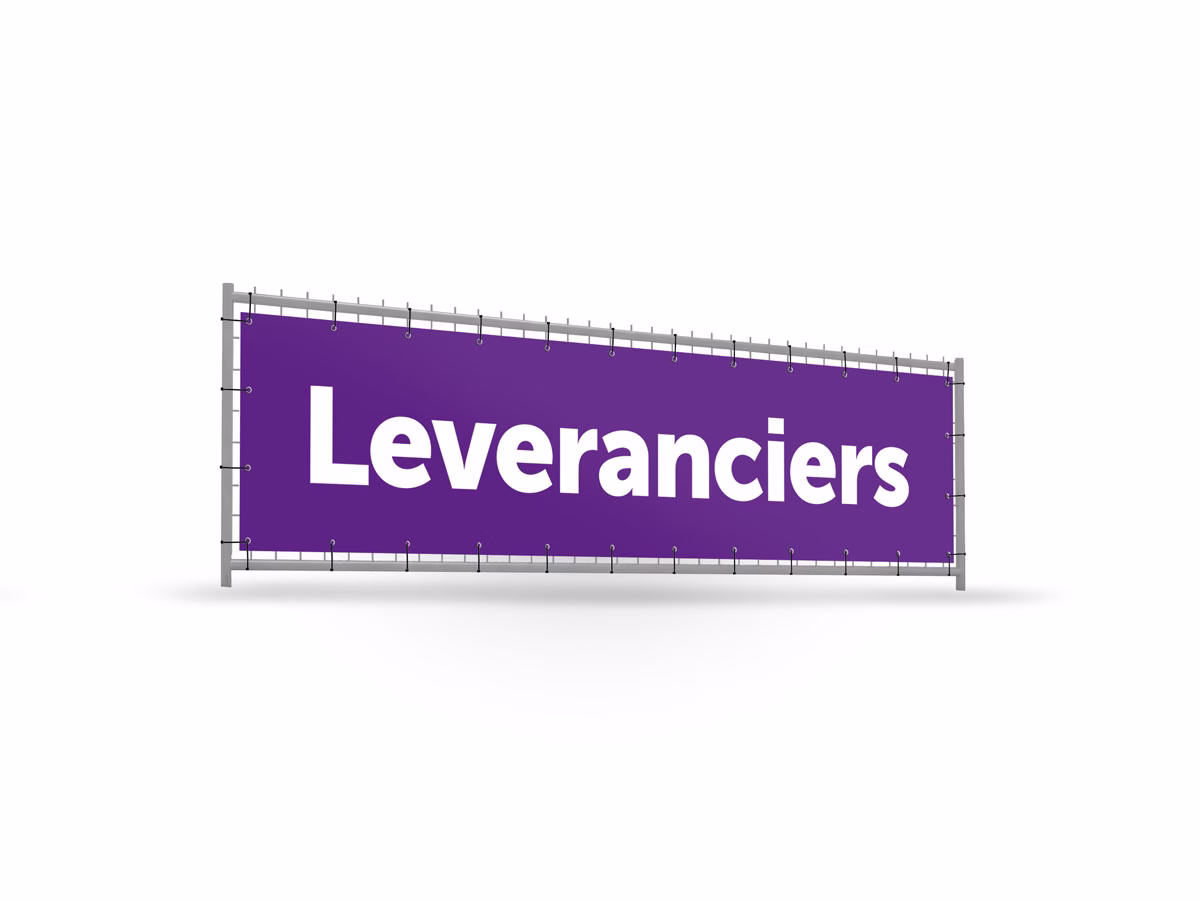 Leveranciers bouwhekbanner verhoging in 9 kleuren