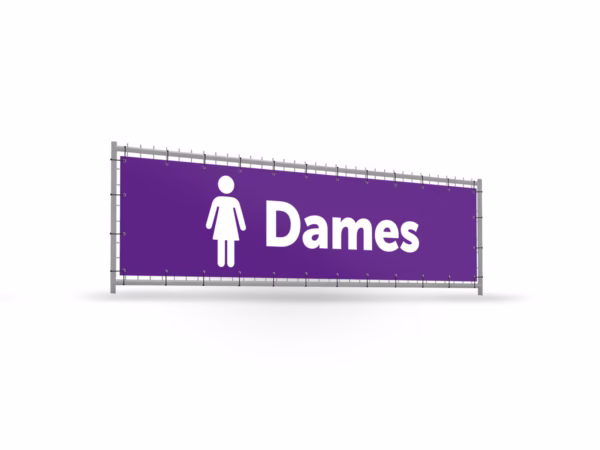 Toilet dames bouwhekbanner verhoging in 9 kleuren