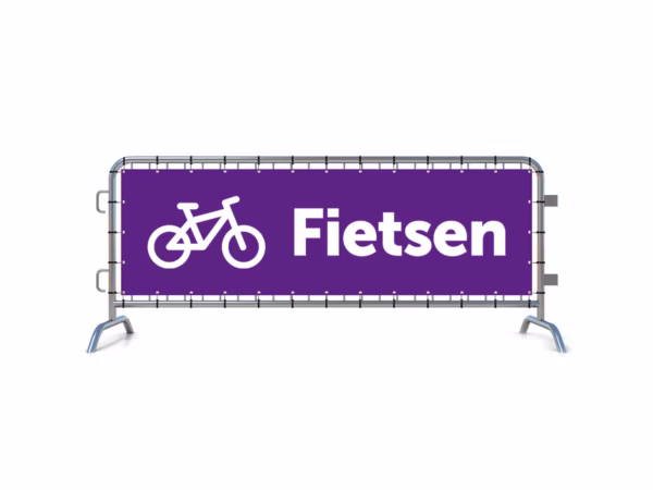 Fietsen dranghekbanner in 9 kleuren