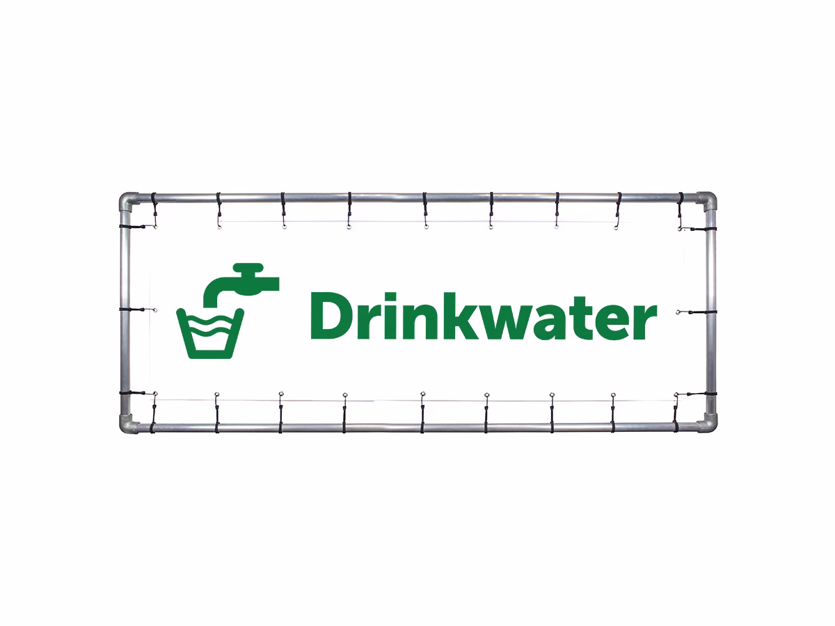 Drinkwater spandoek in 2 kleuren