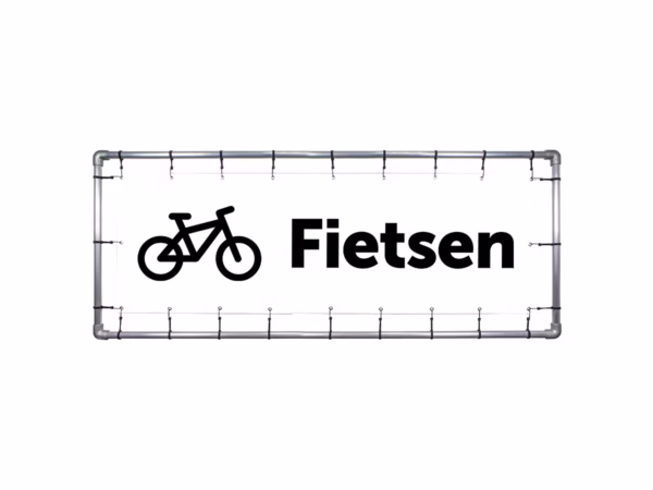Fietsen spandoek in 9 kleuren