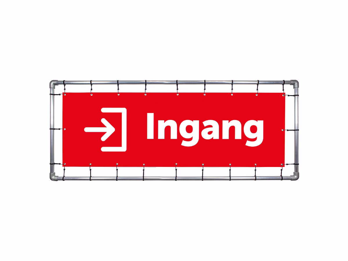 Ingang spandoek in 9 kleuren