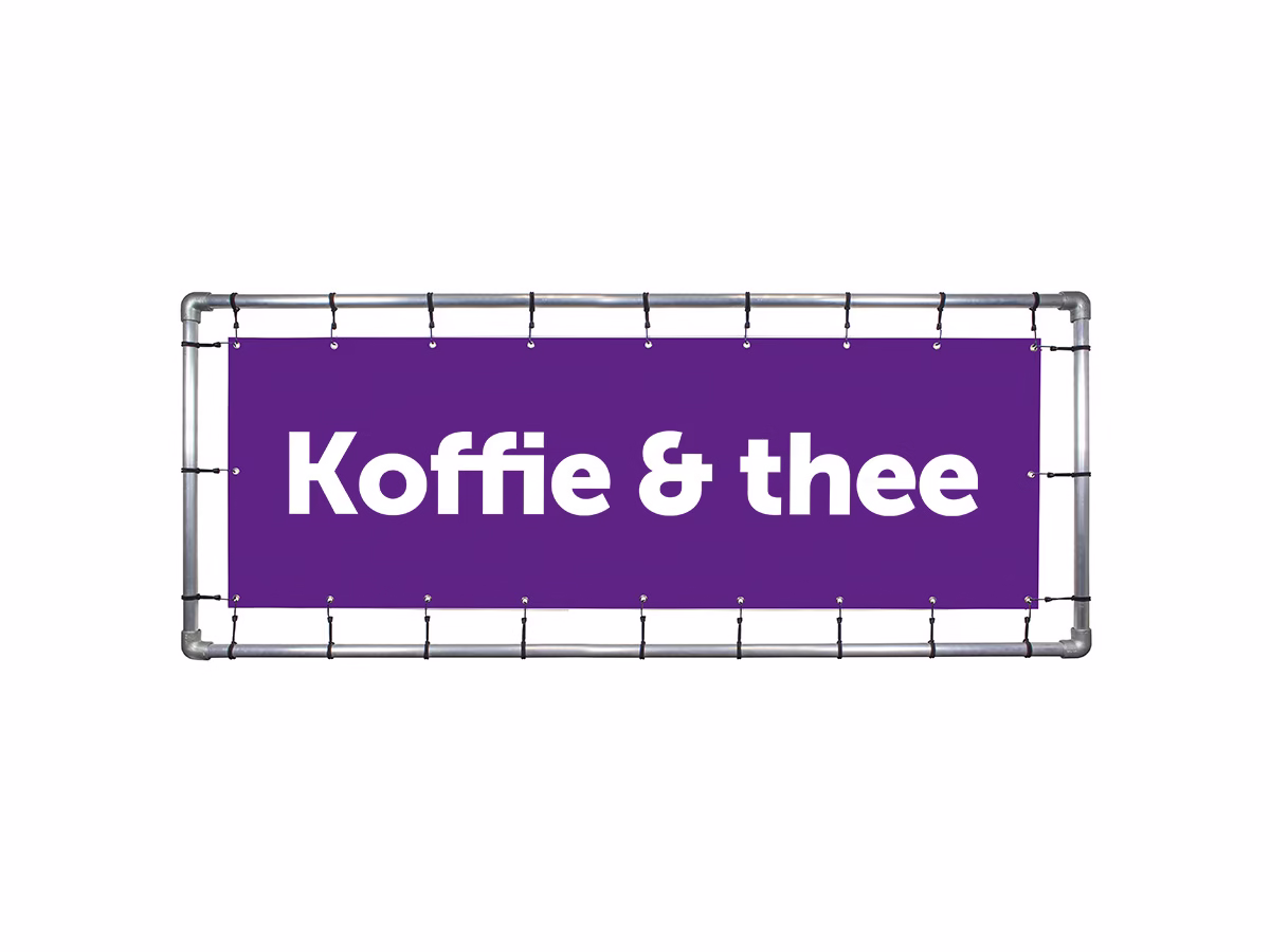 Koffie & Thee spandoek in 9 kleuren