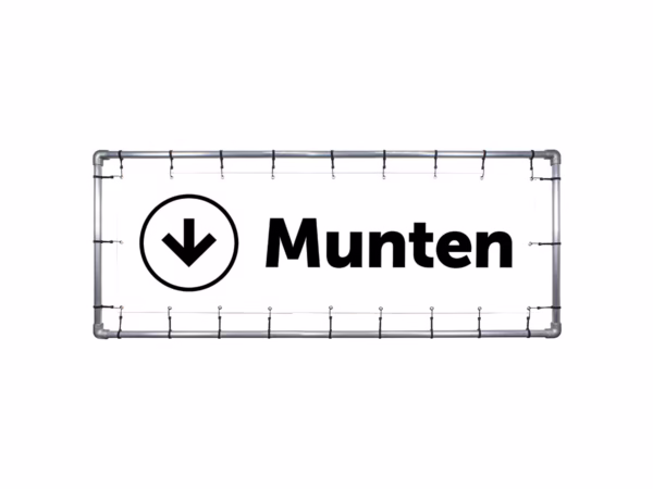 Munten omlaag spandoek in 9 kleuren