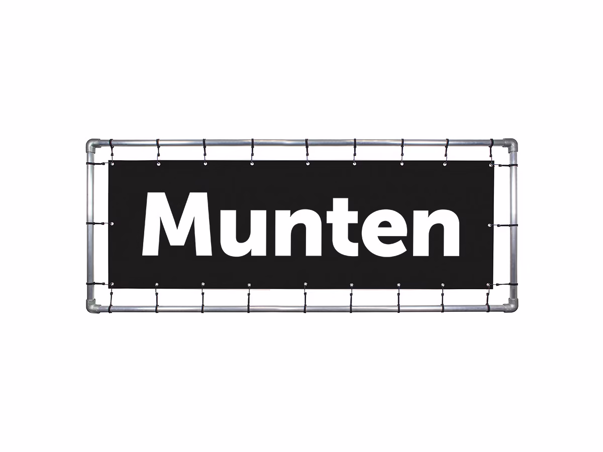 Munten spandoek in 9 kleuren