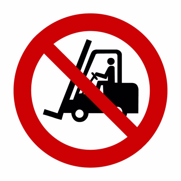 Verbodsborden - Verboden voor heftrucks (P006)