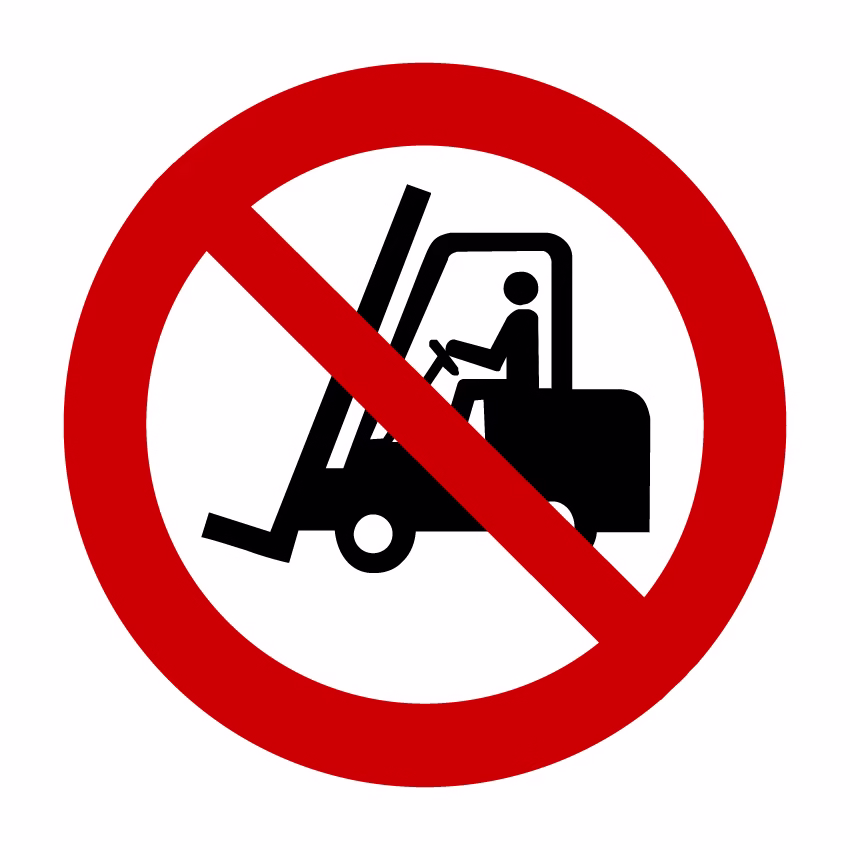 Verbodsborden - Verboden voor heftrucks (P006)