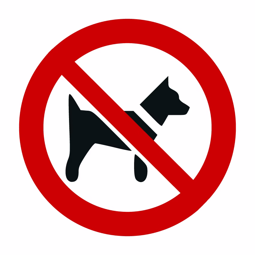 Verbodsborden - Verboden voor honden (P021)