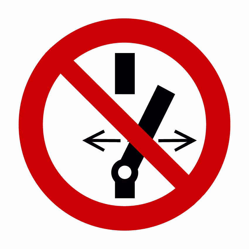 Verbodsborden - Niet schakelen (P031)