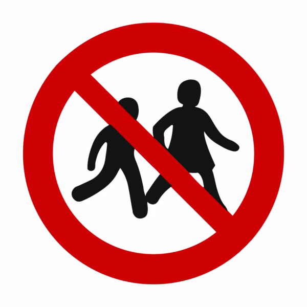 Verbodsborden - Verboden voor kinderen (P036)