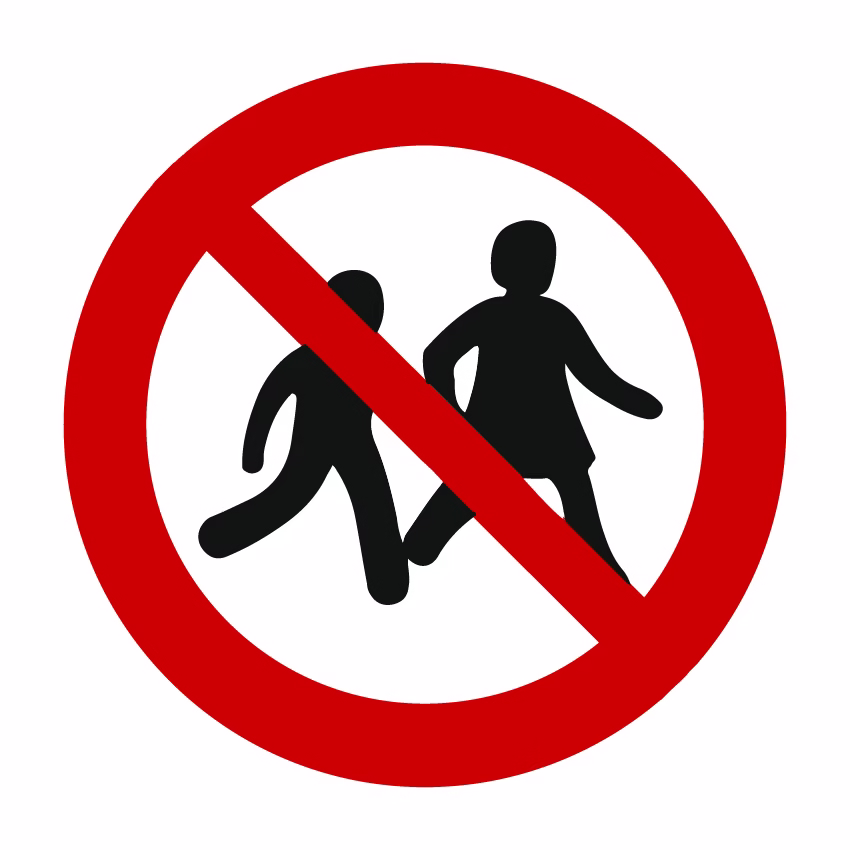 Verbodsborden - Verboden voor kinderen (P036)