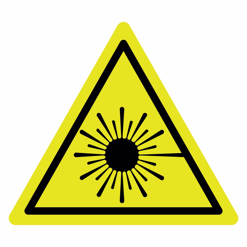 Waarschuwingsbord - Gevaar voor laserstraal (W004)