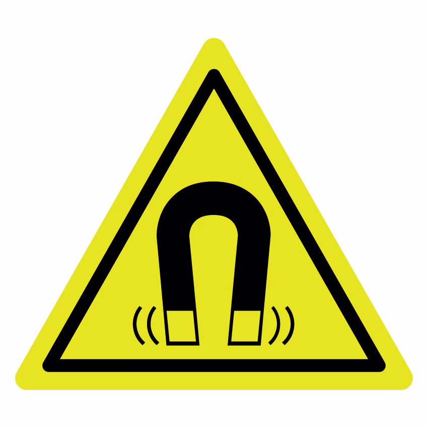 Waarschuwingsbord - Gevaar voor magnetisch veld (W006)