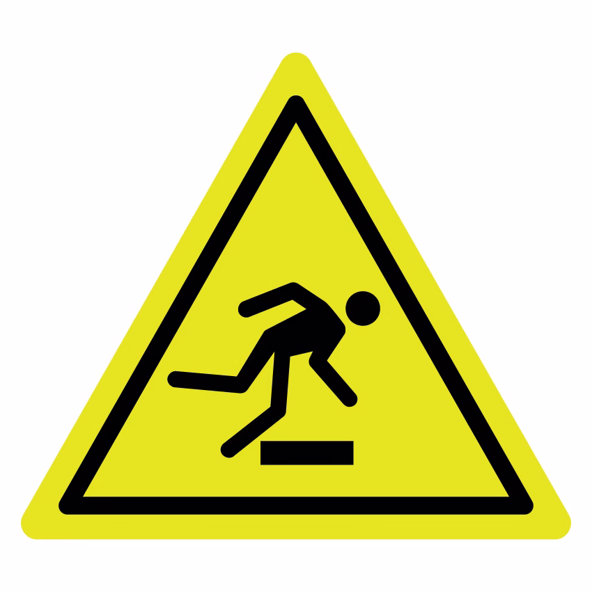 Waarschuwingsbord - Gevaar voor struikelen (W007)