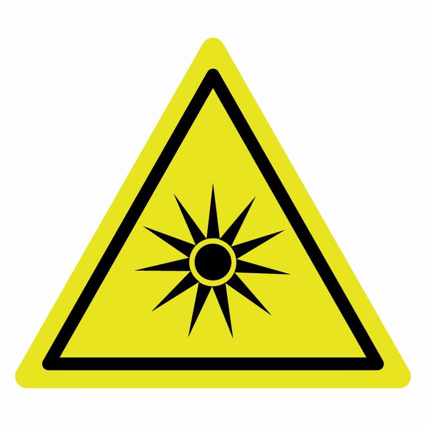 Waarschuwingsbord - Gevaar voor optische stralen (W027)