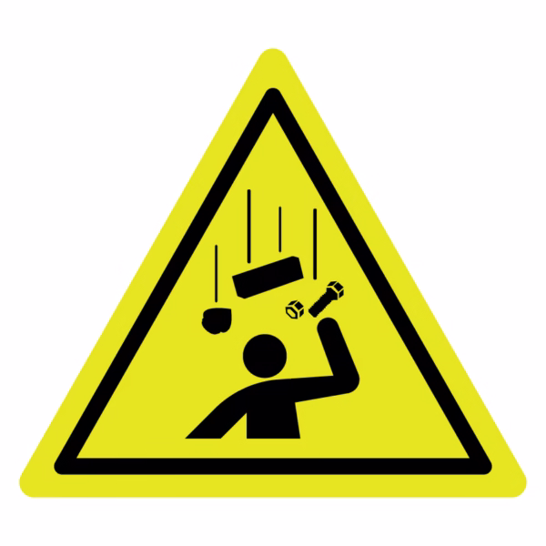 Waarschuwingsbord - Gevaar voor vallende voorwerpen (W035)