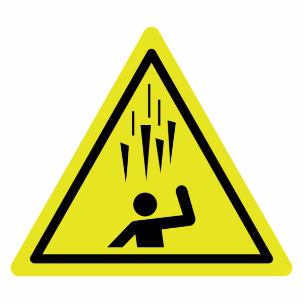 Waarschuwingsbord - Gevaar voor vallend ijs (W039)